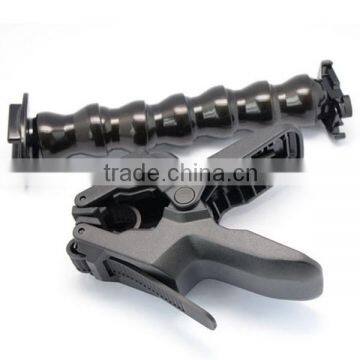 Jaws Flex Clamp Mount + Adjustable Neck With Mount & Screw For Gopro Hero 4/3+/3/2 photo-2