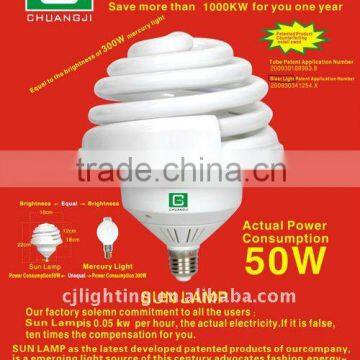 good quality 50W sun lamps fluorescent light fitting