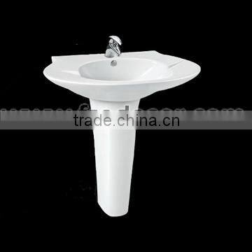 White Ceramic Pedestal Basin