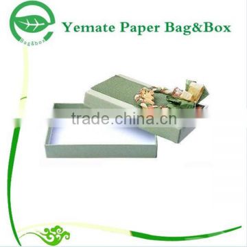 wholesale retail plain blue printed flat foldable luxury decorative custom handmade packaging cardboard box decorative