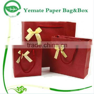 new fashion advertising promotional luxurious customized 4 color printed paper gift bag