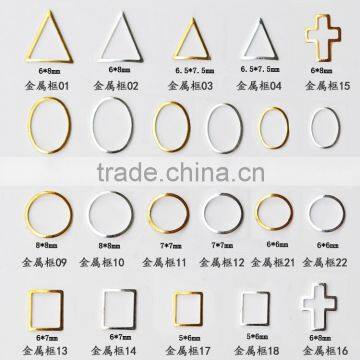 Gel Nail Polish Nail Art Metal Sticker 2015 Fashion Style Different Shaped Metal Studs ZX:R877 photo-2