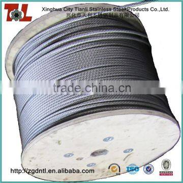 316 Stainless 7x7 Wire Rope with diameter 1/8" Length 5000ft