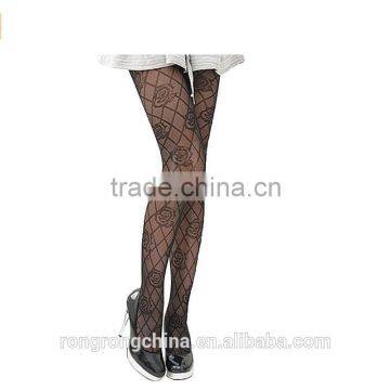 17year Hosiery Supplier High Quality Women's Jacquard Pantyhose Tights