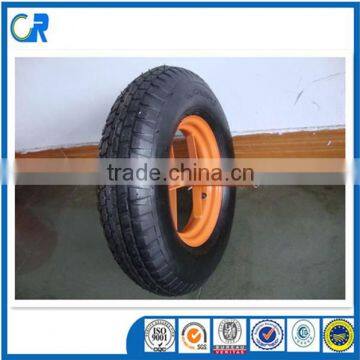 China Pneumatic Tyres 4.00-8 Air Rubber Wheel With Bearings for Wheelbarrow photo-2
