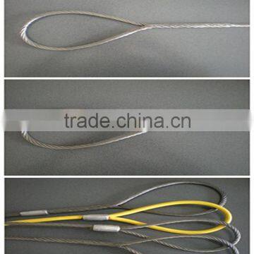 casting socket wire rope sling/cargo net slings/stainless steel wire rope slings