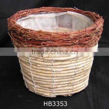 Corn Rope Flower Pot Basket