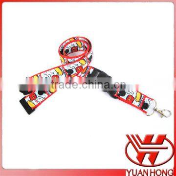 Polyester material fashion ego lanyards