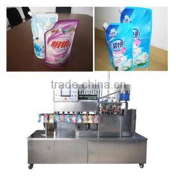 1L washing liquid /clothing liquid pouch with standing pouch filling packing machine