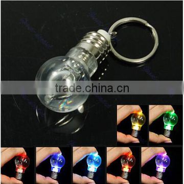 LED Flashlight Light Bulb Key Ring Keychain Lamp Torch