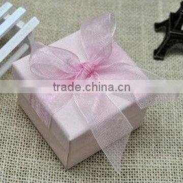 Little lovely satin tieback custom paper gift box made in China