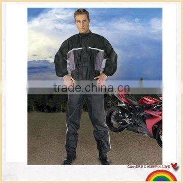 safety polyester motorcycle raincoat