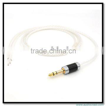 OEM 6.3 Gold Plated Replacement Earphone cable for Earphone Upgrate