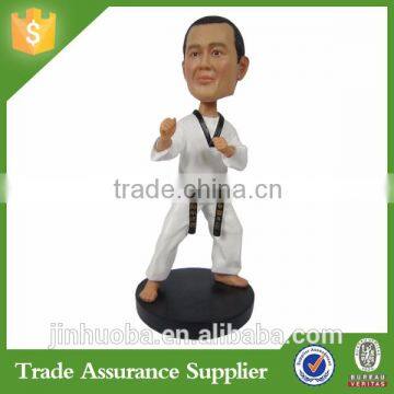 Customized Resin Taekwondo Athlete Bobblehead Athlete Figurine Souvenir