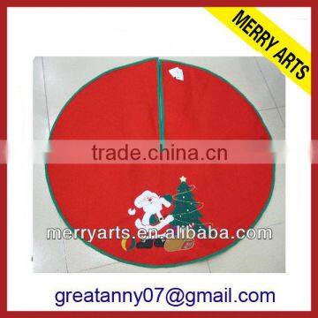 Alibaba China New Product Santa Design Felt Christmas Tree Skirt Cheap X'mas Tree Skirts