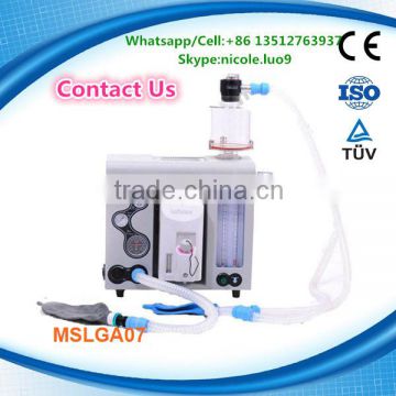 Promotion! Hot sale MSLGA07-I human portable anesthesia & veterinary anesthesia machine