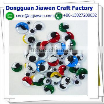 40mm Plastic Circle Moving Eyes googly eyes with eyelash