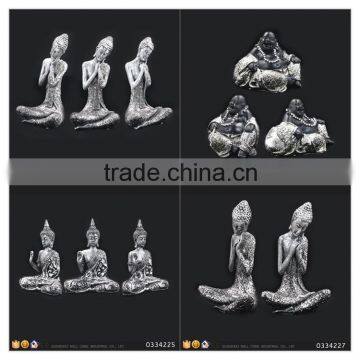 Silver Paint Female Buddha Statue Figure Of Buddha Of Crossing photo-4
