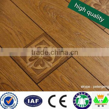 12mm / 8mm china hdf laminate flooring green color