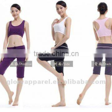 Short yoga tops and pants,short tracksuits for women