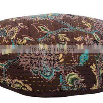 unfilled indian round footstool ottoman