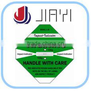 New Arrival Impact Indicator Shipping And Packing Label Impact Sticker Shockwatch Label Damage Control Indicator