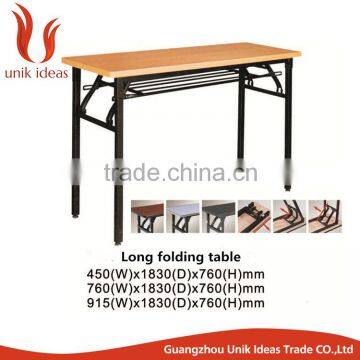 Hot sale long PVC plywood folding conference meeting table used banquet hotel wedding table