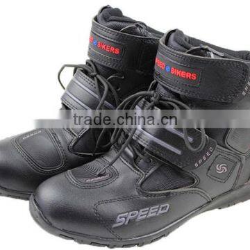 Super fiber leather touring boots Motorcycle Motorbike boots racing riding boots