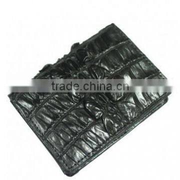 Crocodile leather card clip wallet SCRCW-010