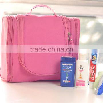 Promotion fashion travel cosmetic bag, wholesale hanging makeup bag