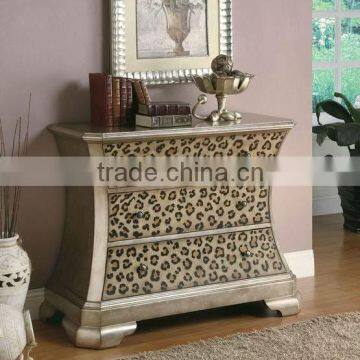 CF30107 Leopard Print Accent Chest French Empire furniture