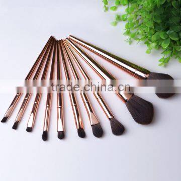 custom metal handle quality makeup brush set