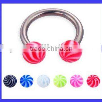 Acrylic Body Piercing Jewelry Nose Ring