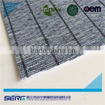 1.25-3.0mm Gray Striped Fabric for Insole Board photo-2