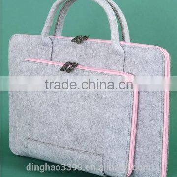 2016 New Style Laptop Bag Fashion Lady Laptop Bag High Quality Felt Laptop Bag