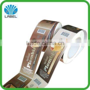 Food Sticker Roll for Chocolate Ice Cream Label