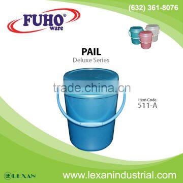 511-A - 6 Gallon Fuho Plastic Pail with Cover (optional(Philippines))