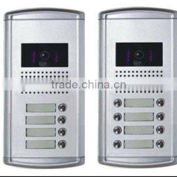 Hot-selling Sliver flush mount video intercom(2-8 users)