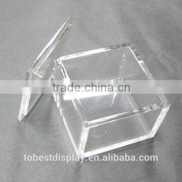 clear multi function acrylic box,small acrylic box,square acrylic box with lid