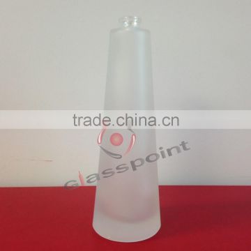 100ml frosted perfume glass bottle, glass bottle for perfume factory