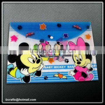 plastic classics A4 PP file folder/ Factory Price File Fold With Fastener/PP File Bag