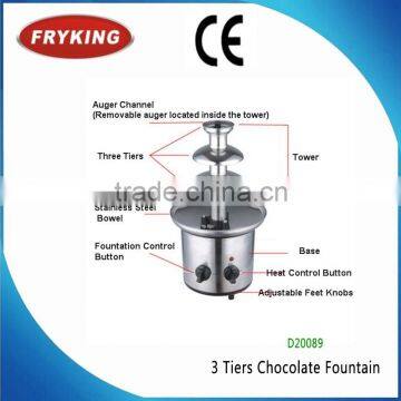 CE hot sell chocolate fountain machine best price