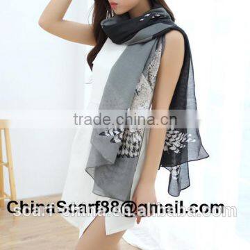 Wholesale Owl Print Scarf photo-2