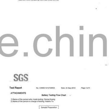 SGS REPORT 1212726502