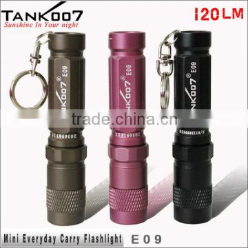 Pocket Led Flashlight AAA Battery Torch With Keychain E09