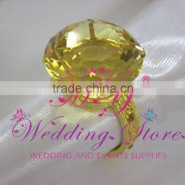 fancy wedding table golden diamond napkin ring