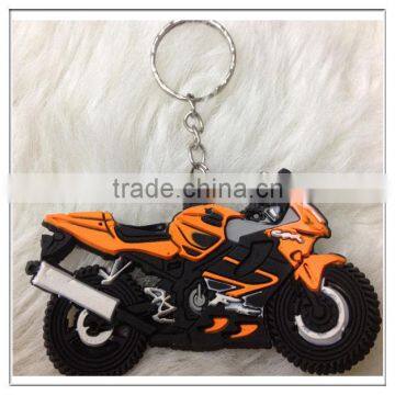 new cheap promotion PVC motorcycle keychain