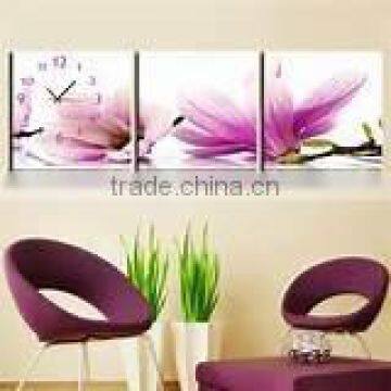 Beautiful canvas printing 3 panels flower designs