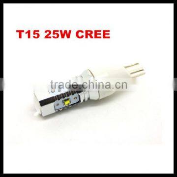 T15 921 25w led bulb High Power LED 25W Projector Backup Reverse Fog DRL Light