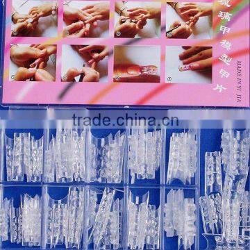 60 Nail Art Tips Clear Mosaic Acrylic False Nail UV Gel